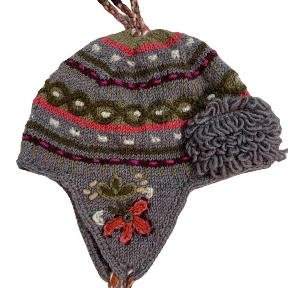 Cozy Wool Women's Hat with Pom Pom - Picture 3 of 5